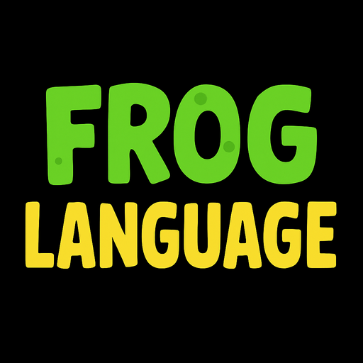 frog language.
In-Game asset.  2d.  High contrast.  No shadows