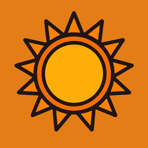 sun.
In-Game asset.  2d.  High contrast.  No shadows