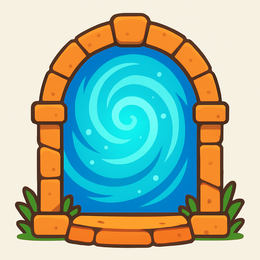 I want a portal. 2D. Without shadows.
In-Game asset.  2d.  No shadows