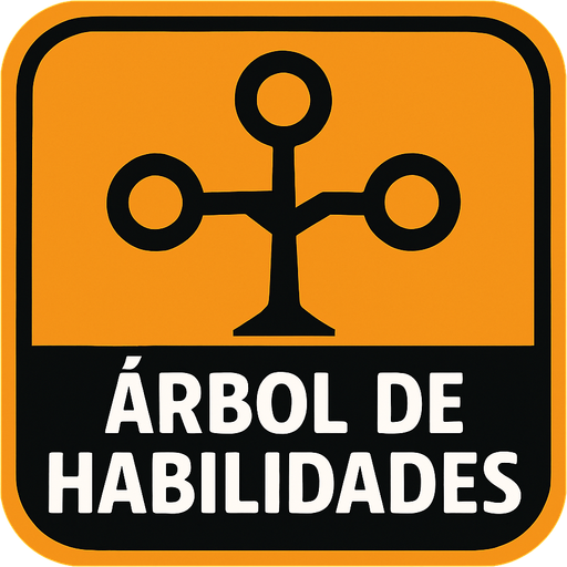 Arbol de habilidades botón.
In-Game asset.  2d.  High contrast.  No shadows