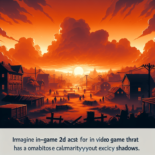 Orange coved sky for the zombie infested town.
Single Game Texture. In-Game asset. 2d. Blank background. High contrast. No shadows.