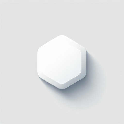Single White Hexagon, soft edges, simple, vector. Round corners. All white.
Single Game Texture. In-Game asset. 2d. Blank background. High contrast. No shadows.
