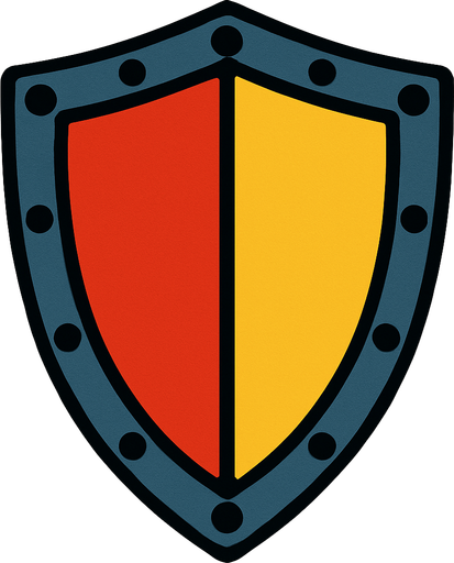 escudo.
In-Game asset.  2d.  High contrast.  No shadows
