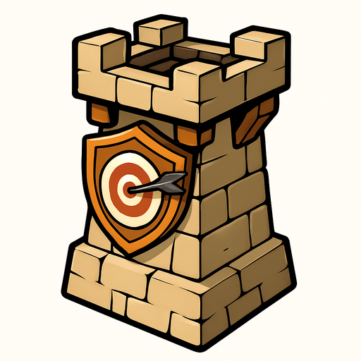 archerTower.
In-Game asset.  2d.  High contrast.  No shadows