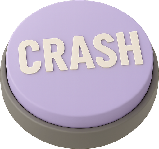 birebir aynısı sadece HI_HAT yerine CRASH yazsın ve butonunun rengi açık mor lila olsun.  Transparent background. Blank background.