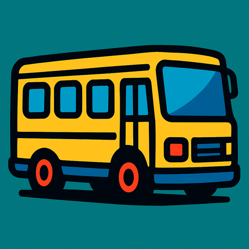 Bus.
In-Game asset.  2d.  High contrast.  No shadows