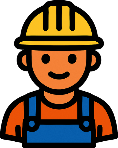 Worker.
In-Game asset.  2d.  High contrast.  No shadows