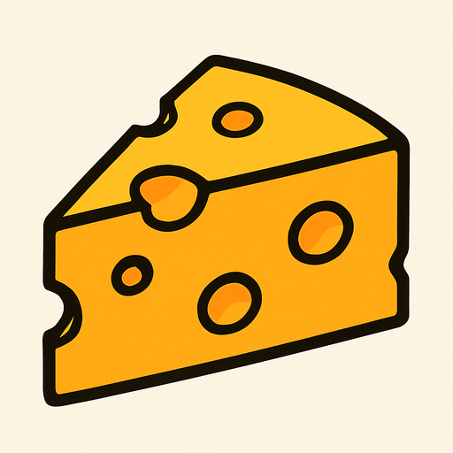 Peynir.
In-Game asset.  2d.  High contrast.  No shadows