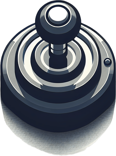 A well for a joystick stick as seen from above, retro.
Single Game Texture. In-Game asset. 2d. Blank background. High contrast. No shadows.
