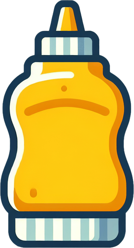 yellow mustard.
Single Game Texture. In-Game asset. 2d. Blank background. High contrast. No shadows.