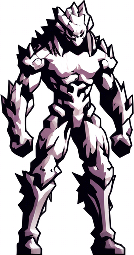There is green liquid all over the character's body.