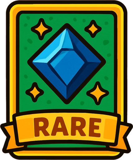 rare card.
In-Game asset.  2d.  High contrast.  No shadows