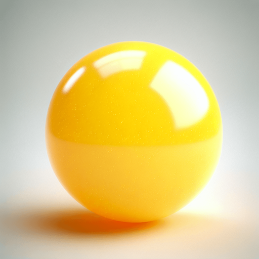 Basic Prompt:
Bright yellow candy, lemon yellow color, smooth surface, sweet and tempting looking treat.
More Detailed Prompt (Optional):
Vibrant, sunny yellow candy, with subtle hints of lemon and gold. It has a smooth, glossy surface, almost like glass. The light catches it just right, creating a small sparkle. The background is slightly blurred.
More Variations to add (Optional):
Shape: Sphere, star, gumball, square, etc.
Texture: Gummy, hard candy, crystalline, etc.
Lighting: Soft, harsh, natural, artificial, etc.
Background: Plain, gradient, candy store, etc.
Additions: Candy wrapper, other candies, etc.
Example Combination Prompt:
Round, bright yellow candy like a gumball. Has a smooth, glossy surface with soft lighting. Hints of lemon and gold colors, p.
Single Game Texture.  In-Game asset.  2d.  Blank background.  High contrast.  No shadows