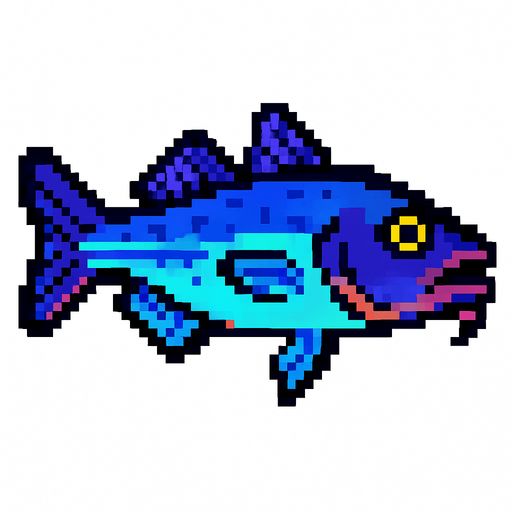 A cod. 80s arcade machine graphics. 
Swimming Side profile. White background. 
In-Game asset.  2d.  High contrast.  No shadows