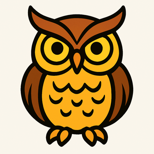 Owl.
In-Game asset.  2d.  High contrast.  No shadows