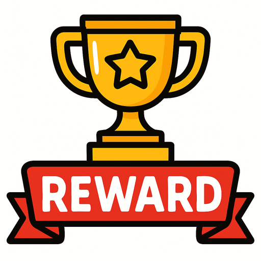 reward.
In-Game asset.  2d.  High contrast.  No shadows