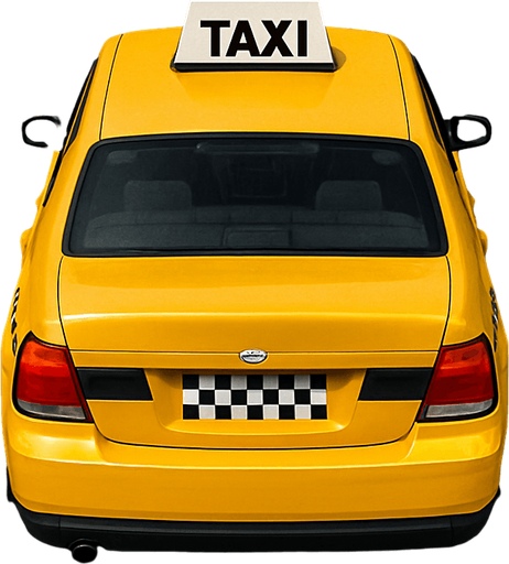 A realistic 2D render of a Yellow Taxi viewed from a slight rear top angle, perfectly aligned and driving straight forward on a clean 3-lane asphalt road with dashed white lane markings. The car is centered, facing directly ahead with no turn, showing only the top and back clearly. No visible driver. Daylight scene.
In-Game asset.  2d.  High contrast.  No shadows.
In-Game asset.  2d.  High contrast.  No shadows.
In-Game asset.  2d.  High contrast.  No shadows.
In-Game asset.  2d.  High contrast.  No shadows