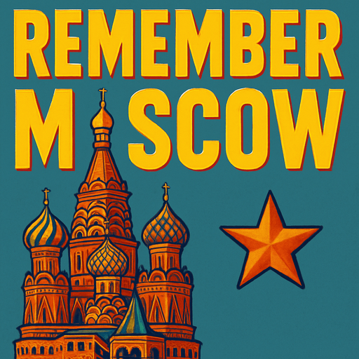 Can you improve the image of the church cupula on the left of moscow and make a full church slavic style the height of the letters of moscow?