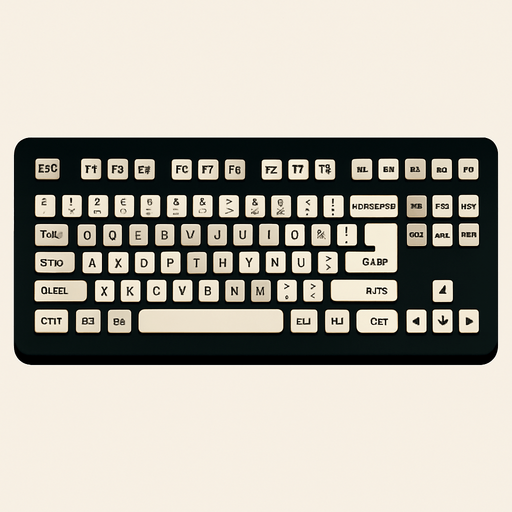 PC Klavye.
In-Game asset.  2d.  High contrast.  No shadows