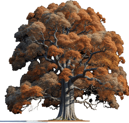 large AUTUMN SHADES tree with sparse bunches of leaves. branches are exposed, but the tree is tough and old.. true-color, realistic, Single Game Texture. In-Game asset. 2d. Blank background. High contrast. No shadows..
Single Game Texture.  In-Game asset.  2d.  Blank background.  High contrast.  No shadows