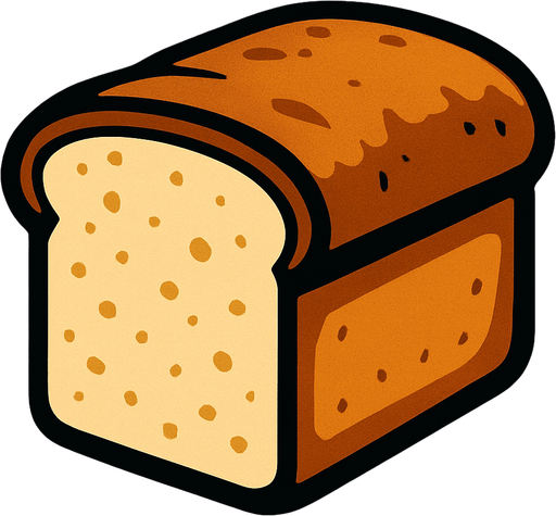Bread.
In-Game asset.  2d.  High contrast.  No shadows