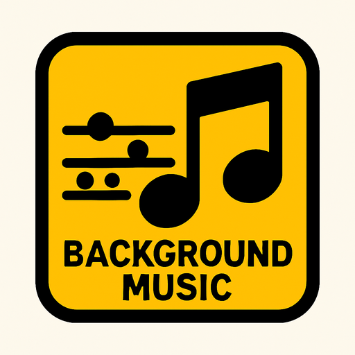 Arkaplan müziği için kullanacağım müzik ile ilgili bir icon.
In-Game asset.  2d.  High contrast.  No shadows