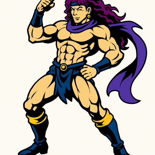 Kars cuerpo completo jojo's.
In-Game asset.  2d.  High contrast.  No shadows
