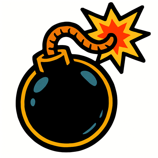 Bomba.
In-Game asset.  2d.  High contrast.  No shadows