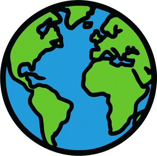 dünya resmi.
In-Game asset.  2d.  High contrast.  No shadows