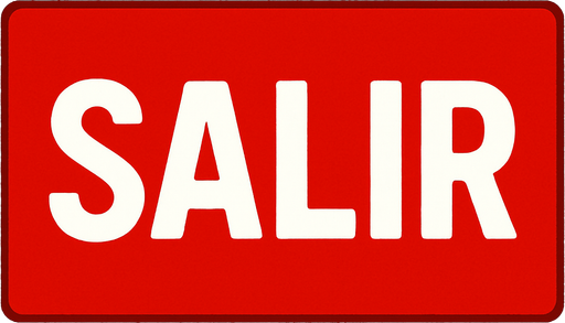 crea un rectangulo rojo que diga salir, simple.
In-Game asset.  2d.  High contrast.  No shadows