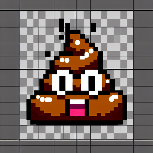 poop.
Single Game Texture. In-Game asset. 2d. Blank background. High contrast. No shadows.