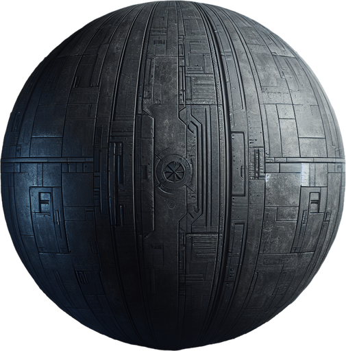 Sci-fi Vault dark Concrete wall texture 2d.
Single Game Texture. In-Game asset. 2d. Blank background. High contrast. No shadows.