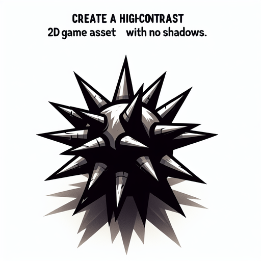 Spikes.
Single Game Texture. In-Game asset. 2d. Blank background. High contrast. No shadows.