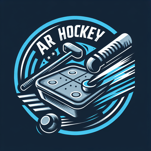Air hockey logo.