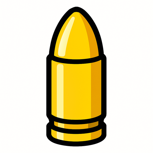 Sarı mermi olsun.
In-Game asset.  2d.  High contrast.  No shadows