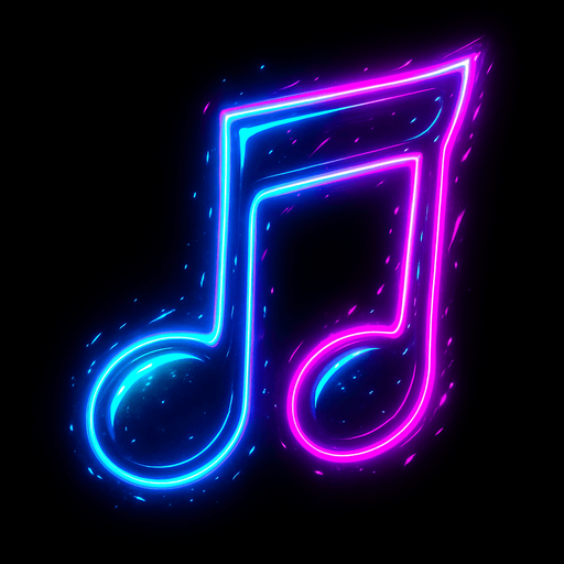a musical note thats bright and neon thats also really cool looking.
In-Game asset.  2d.  High contrast.  No shadows