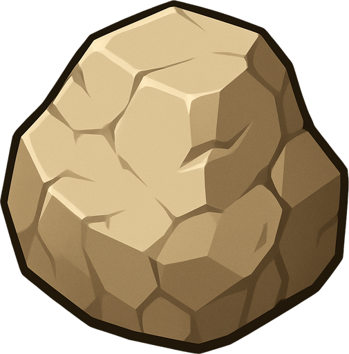 Stone.
In-Game asset.  2d.  High contrast.  No shadows