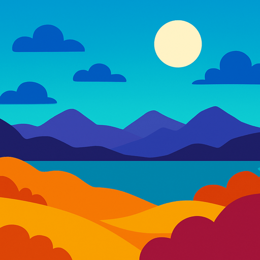 chill backround.
In-Game asset.  2d.  High contrast.  No shadows