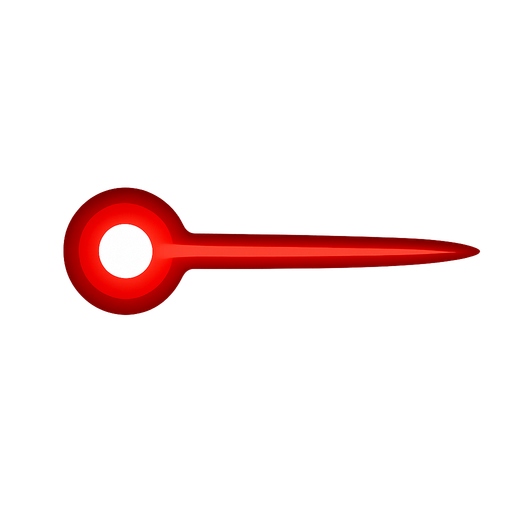 Make a small circle that looks like a laser (red colour).
In-Game asset.  2d.  High contrast.  No shadows