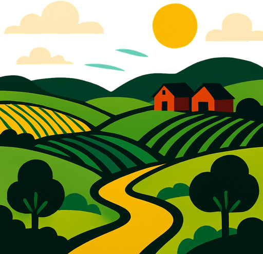 Fond d'écran campagne.
In-Game asset.  2d.  High contrast.  No shadows