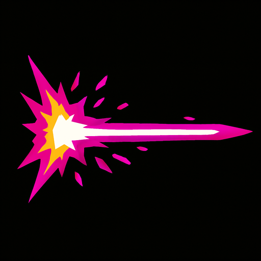 laser blast.
In-Game asset.  2d.  High contrast.  No shadows