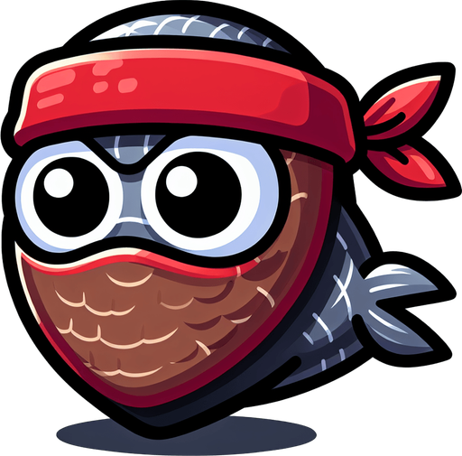 忍者鰯.
Single Game Texture. In-Game asset. 2d. Blank background. High contrast. No shadows.