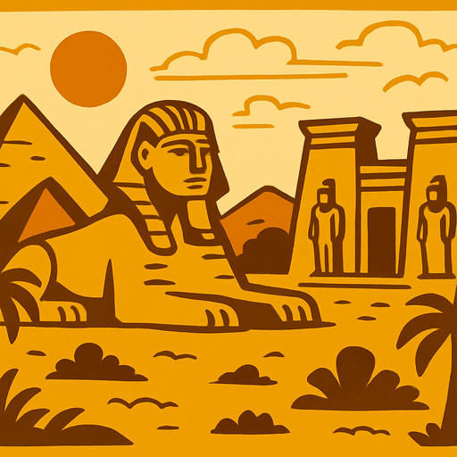 ancient egypt for background.
In-Game asset.  2d.  High contrast.  No shadows