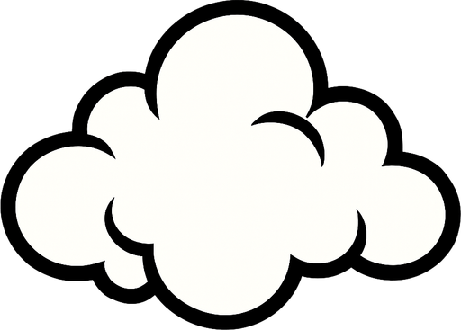 cloud.
In-Game asset.  2d.  High contrast.  No shadows