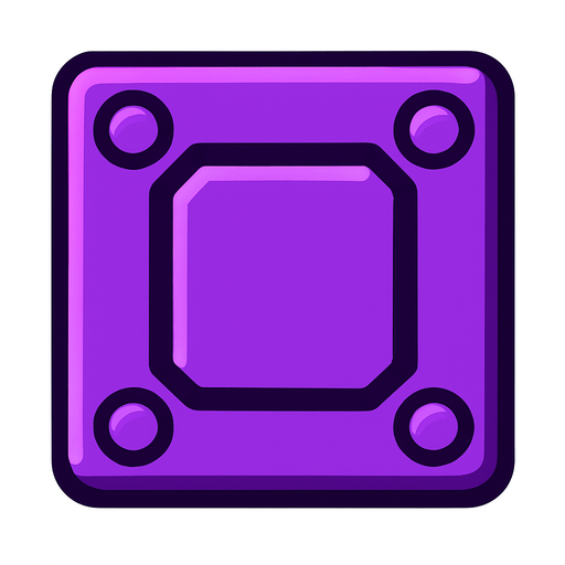 Purple Block.
In-Game asset.  2d.  High contrast.  No shadows