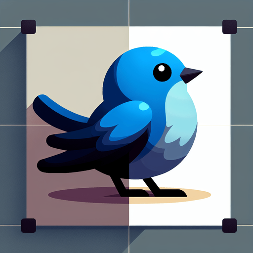 bird.
Single Game Texture. In-Game asset. 2d. Blank background. High contrast. No shadows.