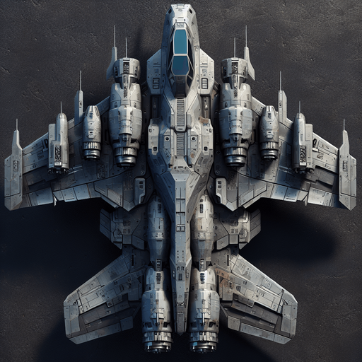 vertical top down war full bulk shark armored scifi plane
Single Game Texture.