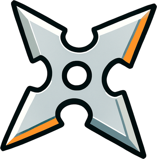 Survivor.io style 2D shuriken made by HABBY PTE. LTD..
In-Game asset.  2d.  High contrast.  No shadows