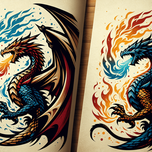 Dragons.
Single Game Texture. In-Game asset. 2d. Blank background. High contrast. No shadows.