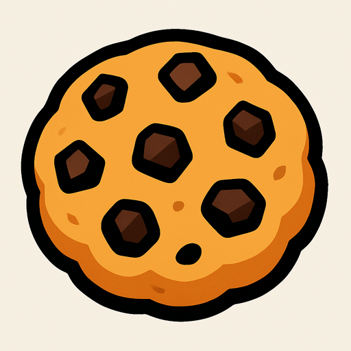 cookie.
In-Game asset.  2d.  High contrast.  No shadows